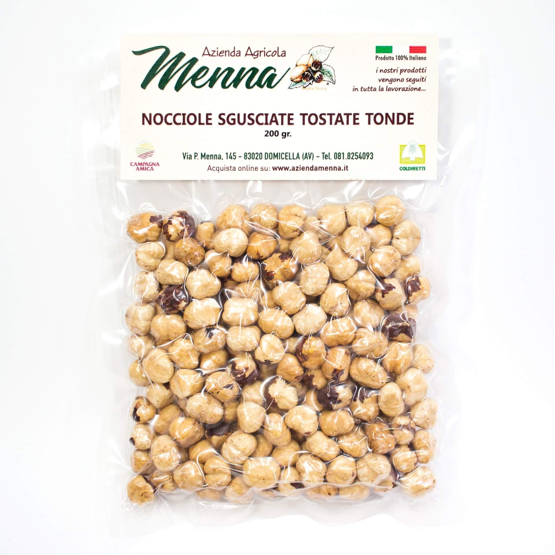 Nocciole Sgusciate Tostate Tonde – Azienda Agricola Menna